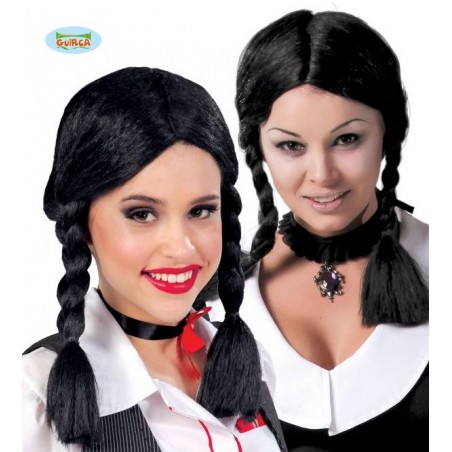 PARRUCCA TRECCE NERA MERCOLEDI'