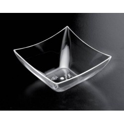 COPPETTA QUADRATA PS 90cc 25PZ TRASPARENTE