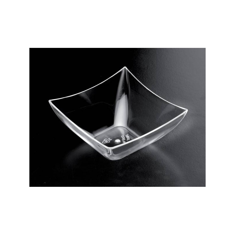 COPPETTA QUADRATA PS 90cc 25PZ TRASPARENTE