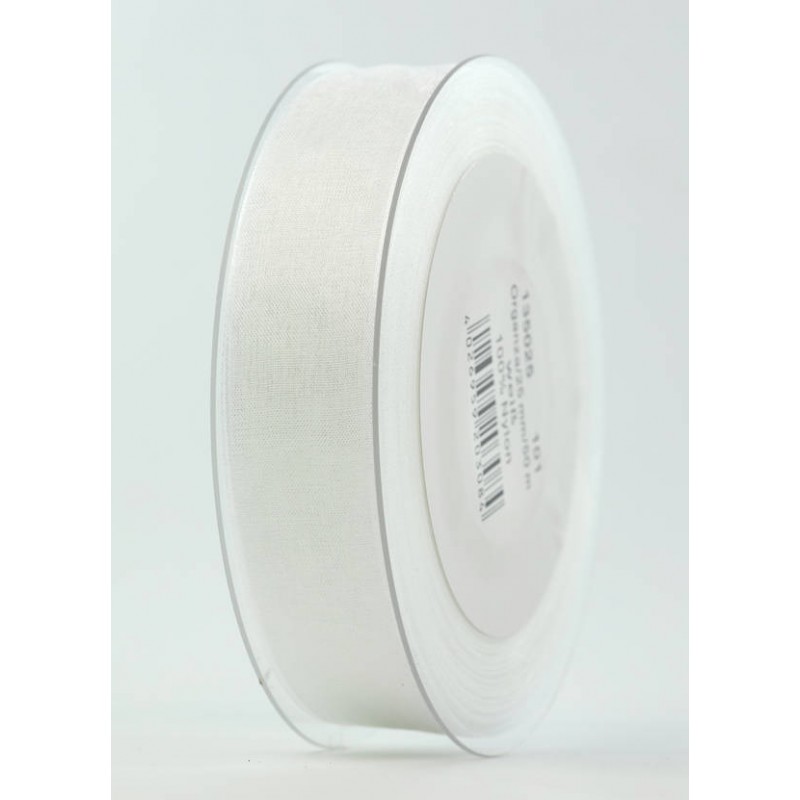 NASTRO ORGANZA mm25x50mt BIANCO
