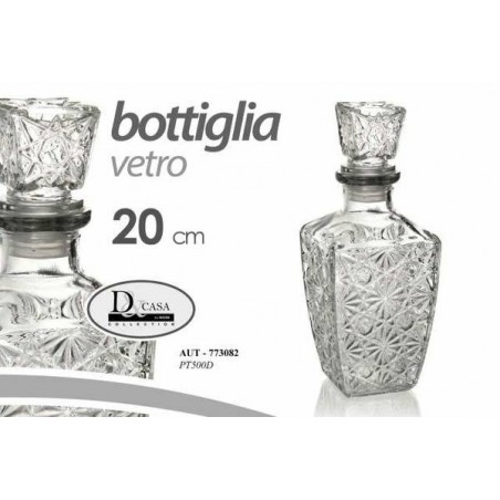 BOTTIGLIA VETRO QUADRATA 500ml