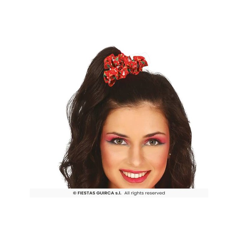 ELASTICO CAPELLI NATALIZIO ROSSO