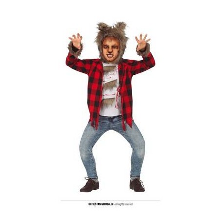 COSTUME WEREWOLF BIMBO 7-9 ANNI