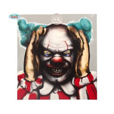 DECORAZIONE FACCIA PAGLIACCIO CON VENTOSA E LUCE