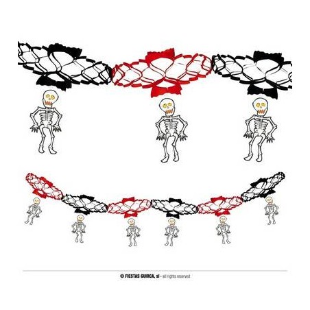 FESTONE FANTASIA SCHELETRI HALLOWEEN 15x200cm