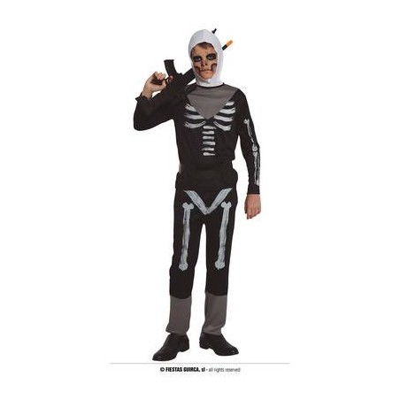 COSTUME SOLDATO SCHELETRO 12 - 14  ANNI