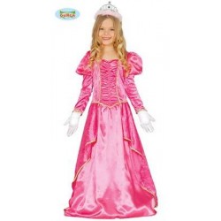 COSTUME PRINCIPESSA ROSA BIMBA TG.7/9 ANNI