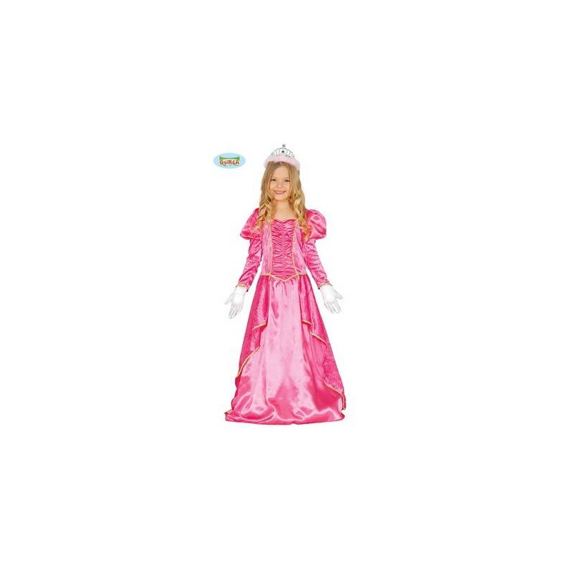 COSTUME PRINCIPESSA ROSA BIMBA TG.7/9 ANNI