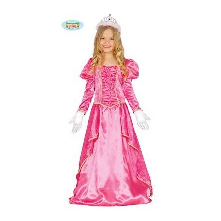 COSTUME PRINCIPESSA ROSA BIMBA TG.7/9 ANNI