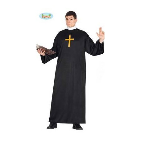 COSTUME PRETE TONACA CON COLLETTO BIANCO TG.48-50