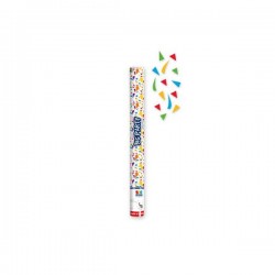 CANNONE SPARA CORIANDOLI 40cm POP UP MULTICOLOR