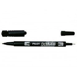 PENNARELLO PILOT MARKER TWIN BEGREEN NERO 0,3-0,5mm