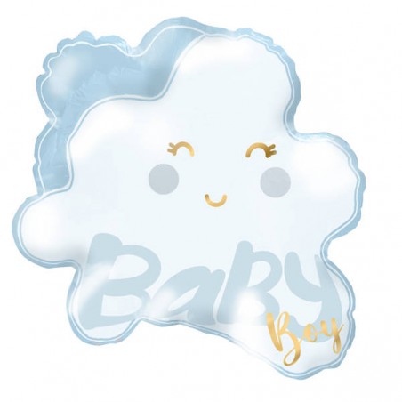 PALLONE MYLAR SAGOMATO NUVOLETTA AZZURRA 68x70cm