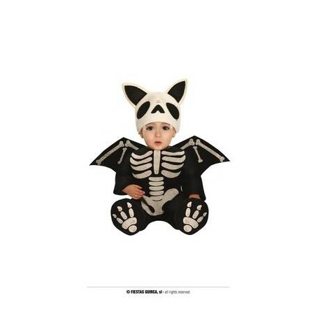 COSTUME PIPISTRELLO SCHELETRO BIMBO 18 - 24 MESI