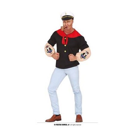 COSTUME MARINAIO FORZUTO CAMICIA SCIARPA BRACCIA CAPPELLO TG.52-54