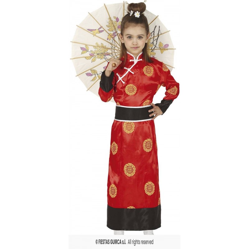 COSTUME KIMONO ORIENTALE BIMBA 10-12 ANNI