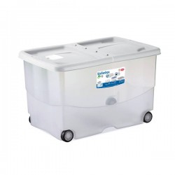 STEFANBOX VASCO BIANCO C/RUOTE 60x40x36cm 57lt