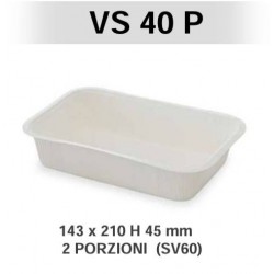 VASCHETTE CELLULOSA+PET TERMOSALDABILI VS40P 210x143x40mm 115pz AUTOPAC