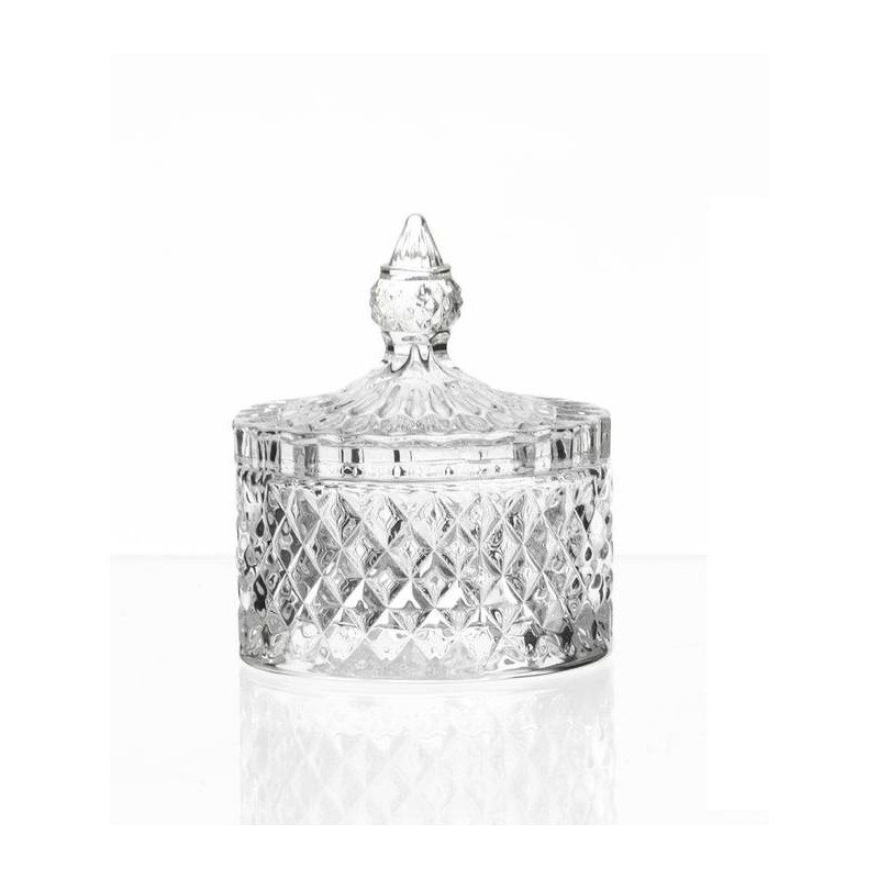 ZUCCHERIERA VETRO PC H.10cm ø8cm VZ36