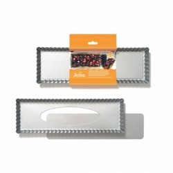 STAMPO CROSTATA FONDO MOBILE RETTANGOLARE 32x22x3,5cm