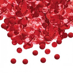 CORIANDOLI IN FOIL ø2cm 50gr ROSSO METAL