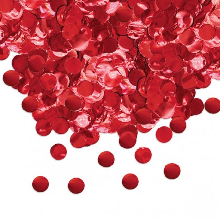 CORIANDOLI IN FOIL ø2cm 50gr ROSSO METAL