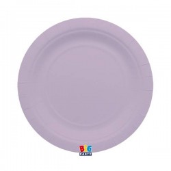 PIATTI PIANI ECOLOR BIODEGRADABILI 24cm LILLA 25pz
