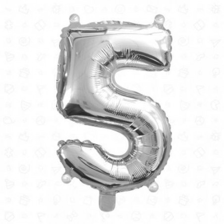 PALLONE MYLAR N°5 40cm SILVER
