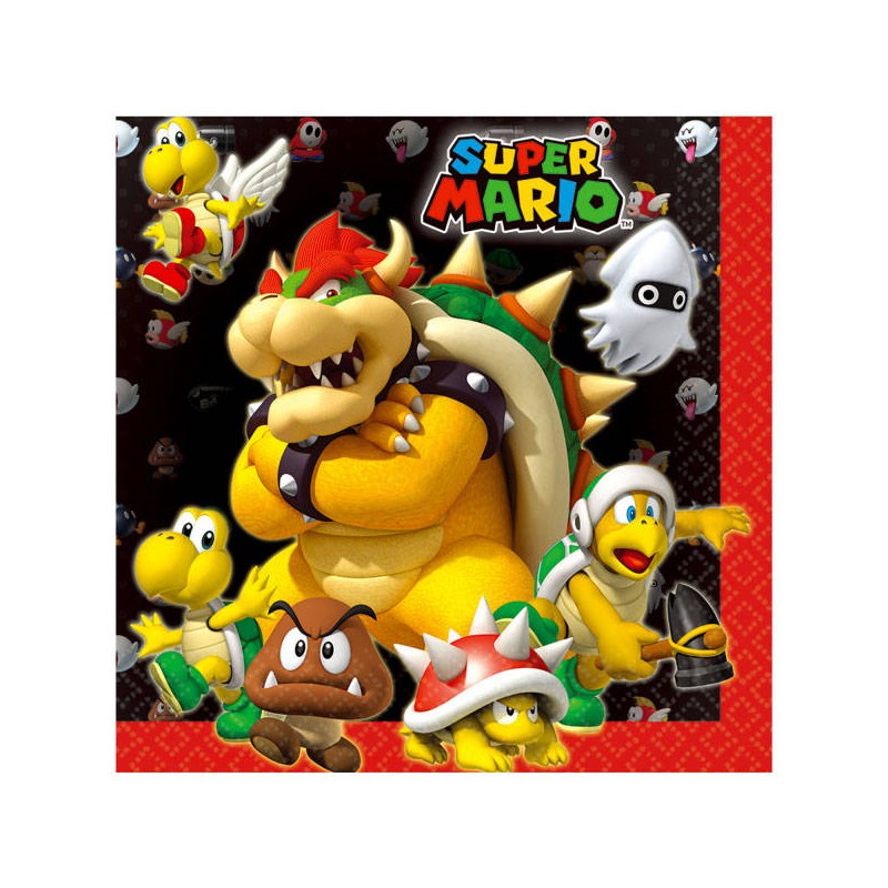 TOVAGLIOLI 33x33 SUPER MARIO BROS 20pz