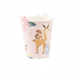 BICCHIERI 250cc HAPPY FOREST SAGOMATI 8pz