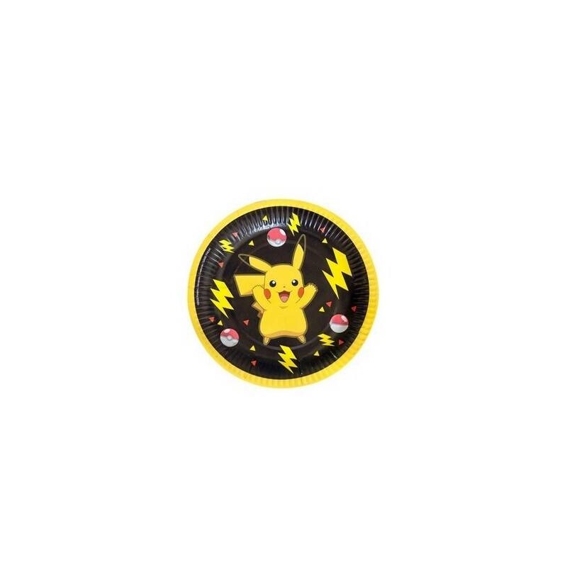 PIATTI CARTA DESSERT ø18cm POKEMON 8pz