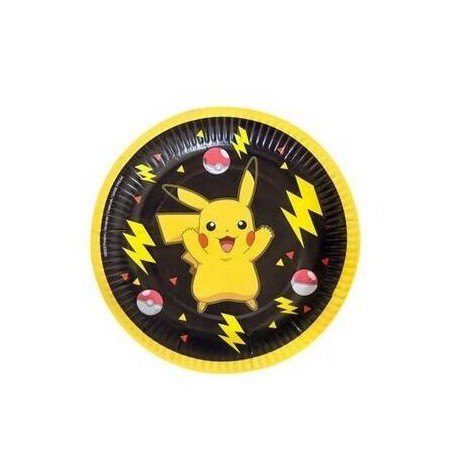 PIATTI CARTA DESSERT ø18cm POKEMON 8pz