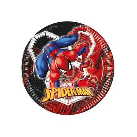 PIATTI DESSERT 20cm SPIEDERMAN 8pz