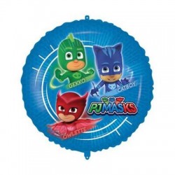 PALLONE MYLAR TONDO 45cm PJ MASK