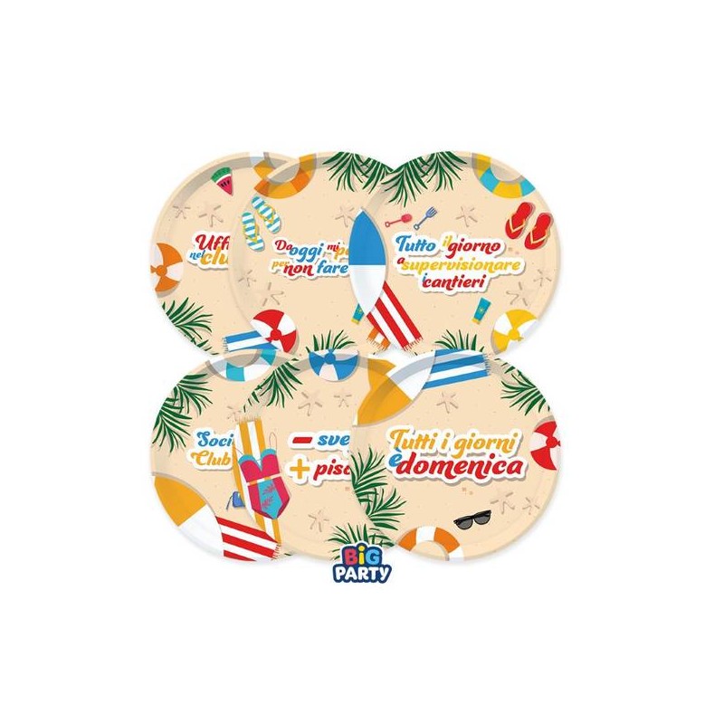 PIATTI DESSERT PENSIONE 6pz