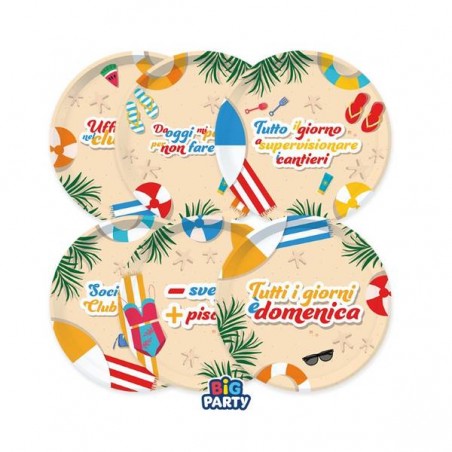 PIATTI DESSERT PENSIONE 6pz