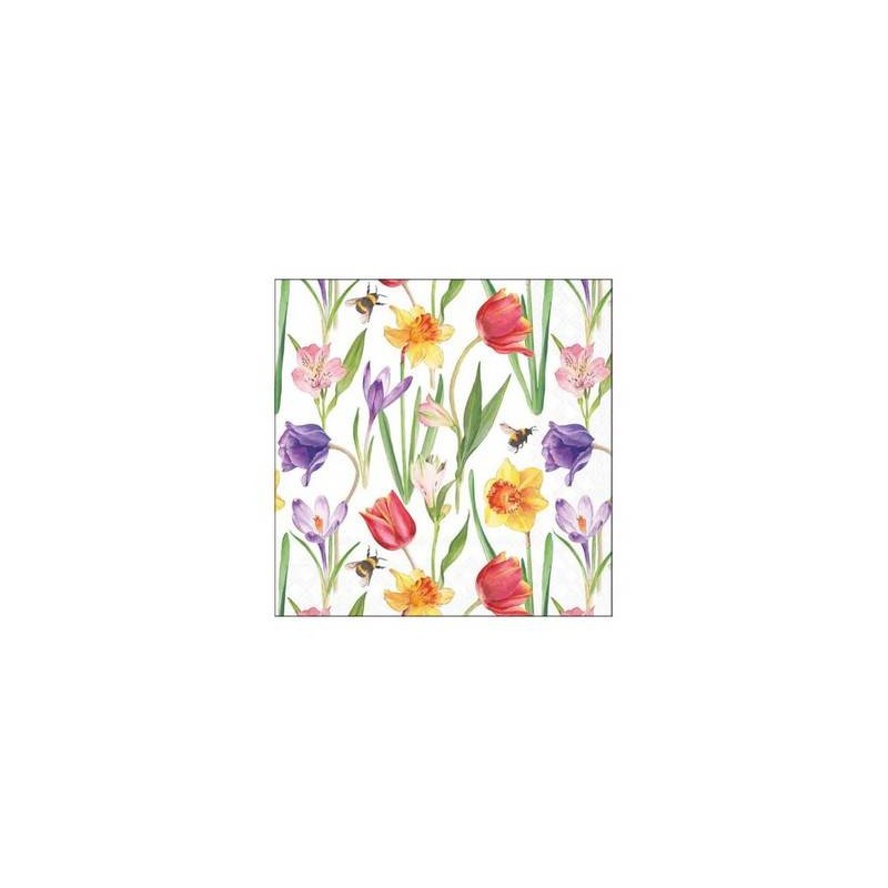 TOVAGLIOLI 25x25 FLOWERS SPRING 20pz
