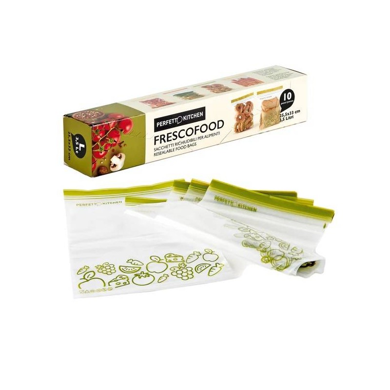 FRESCOFOOD BUSTA ERMETICA FRIGO/CONGELATORE 25,5x33cm 10pz