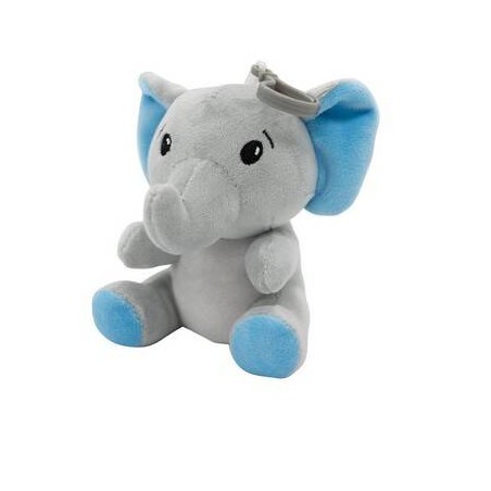 PESETTO PELUCHE 90gr 11cm ELEFANTE AZZURRO 1pz