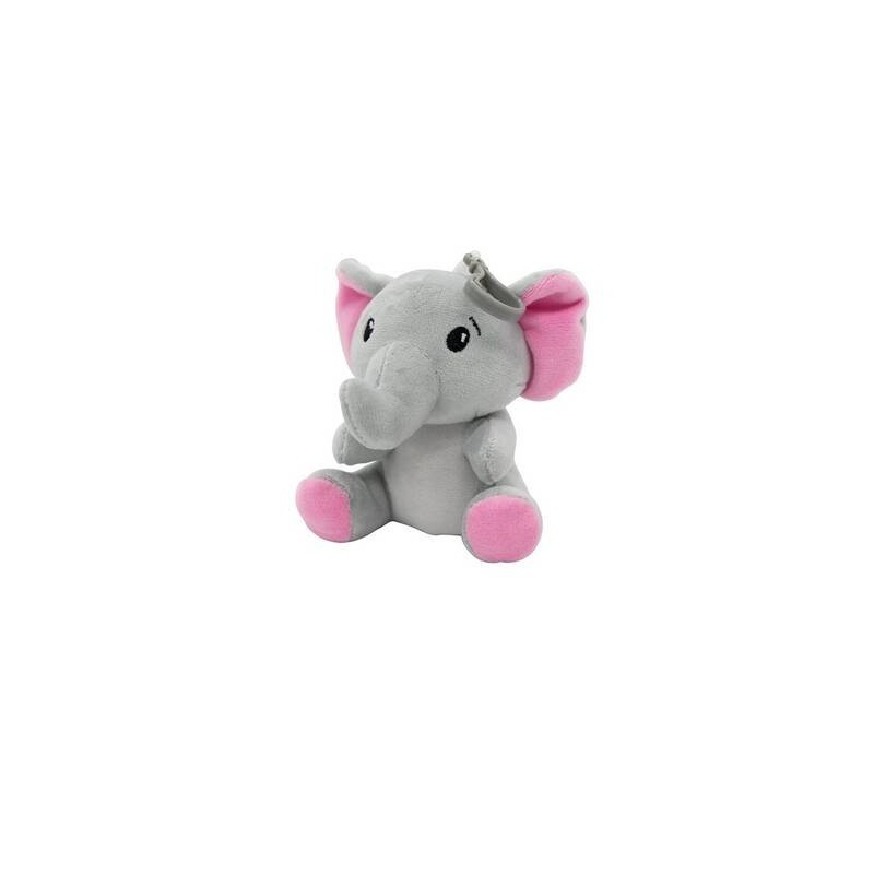 PESETTO PELUCHE 90gr 11cm ELEFANTE ROSA 1pz