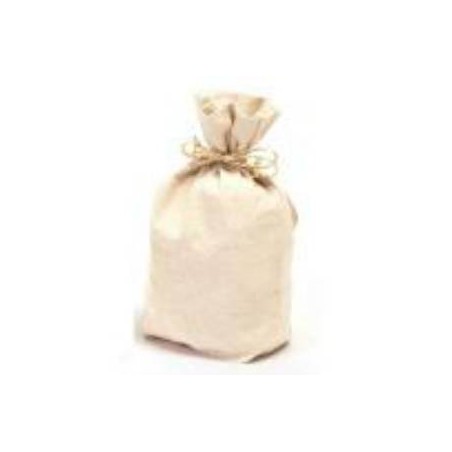 SACCHETTO COTONE NATURAL CON BASE 17x8xh30cm 10pz