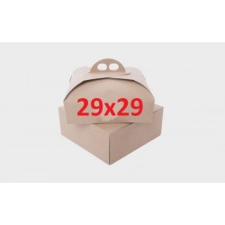 SCATOLA PORTA TORTA QUADRATA MIS.29x29x7 ECOLIFE