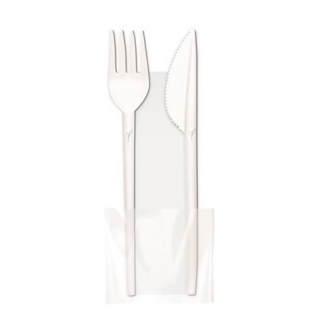 BIS POSATE FO+CO+TOV 25x25 1V. CPLA LINè COMPOSTABILI 100pz BYò