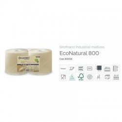 BOBINE 2VELI LUCART ECO NATURAL 800str 200mt 2 ROTOLI