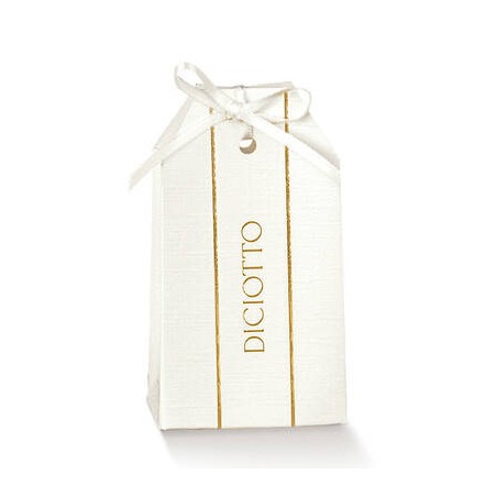 SCATOLA TAG ST.CALDO 18ANNI 5,5x3,5x10cm 10pz