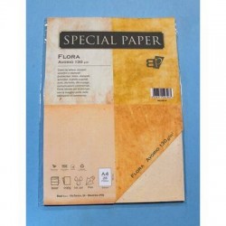 CARTA A4 21x29,7cm FLORA AVORIO gr.130 25fg