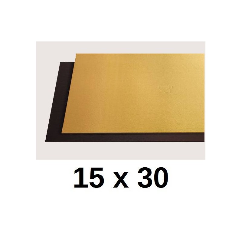 TAVOLETTE CARTONE 2400gr/mq ORO/NERO 15x30cm LISCE 10kg