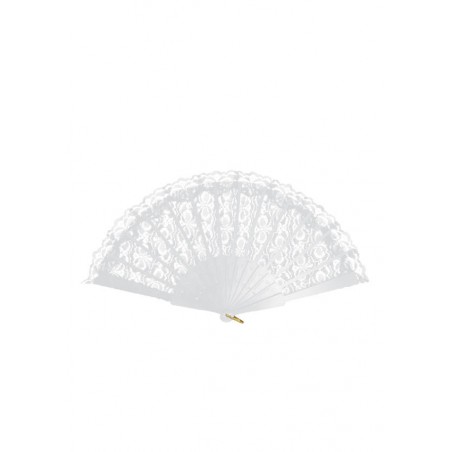 VENTAGLIO DI PIZZO BIANCO 45x25cm