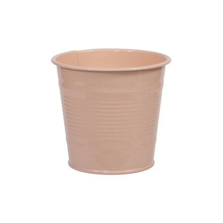 VASETTO IN METALLO ø10x9cm SALMONE