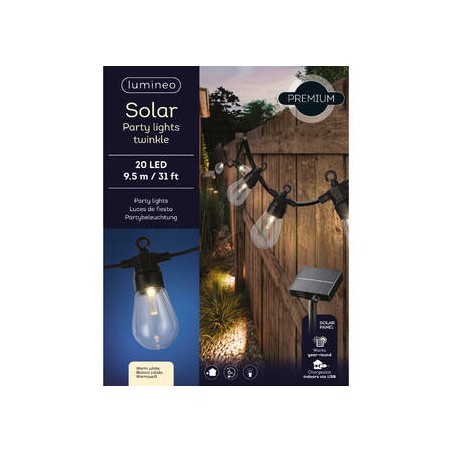 LUCI SOLARI IN PVC 5,7mt 8 FUNZIONI